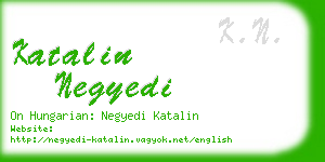 katalin negyedi business card